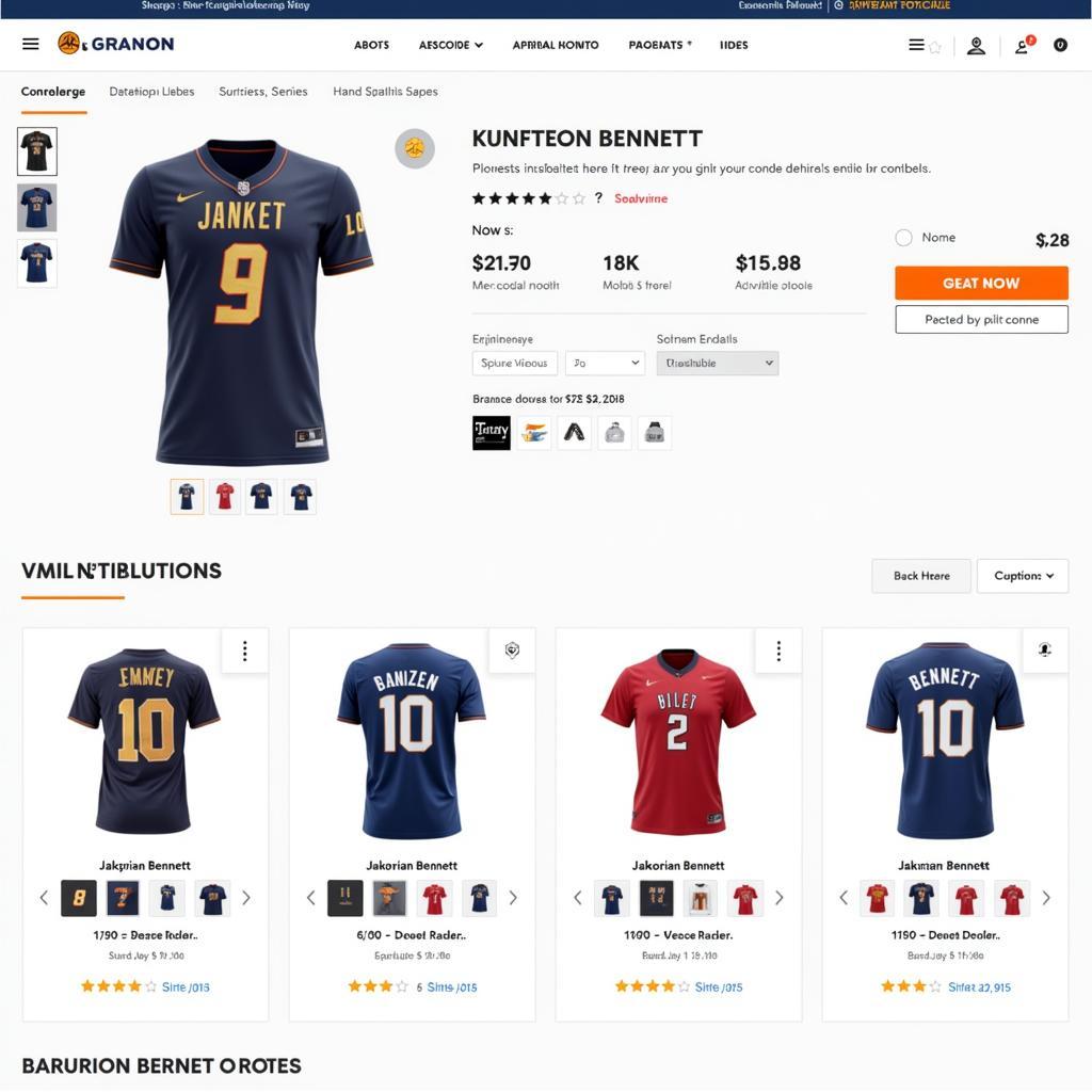 Shopping for a Jakorian Bennett jersey online