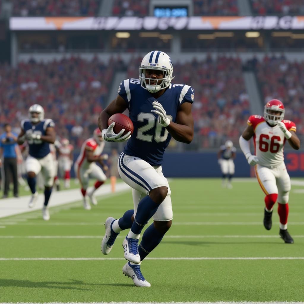 Jaylen Waddle making a big play in Madden 24