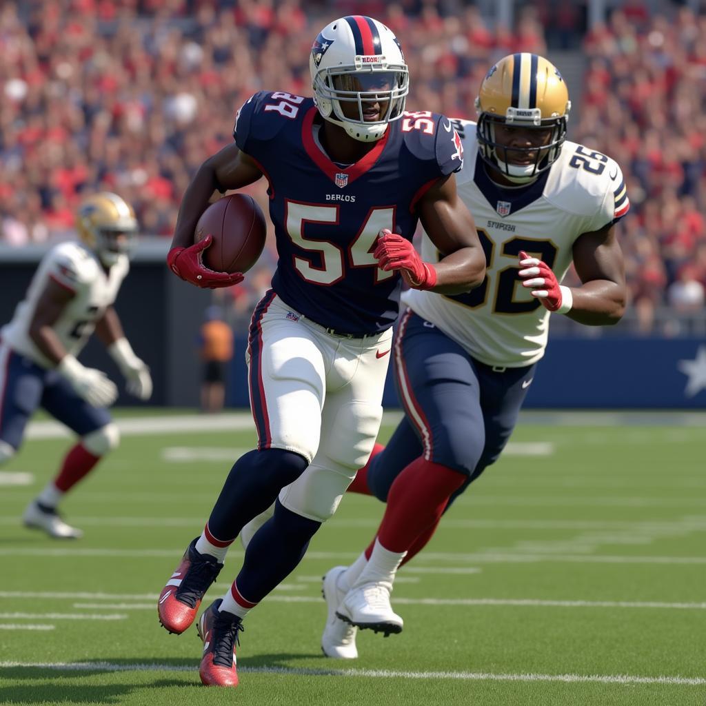 Jaylen Waddle showcasing his impressive speed in Madden 24