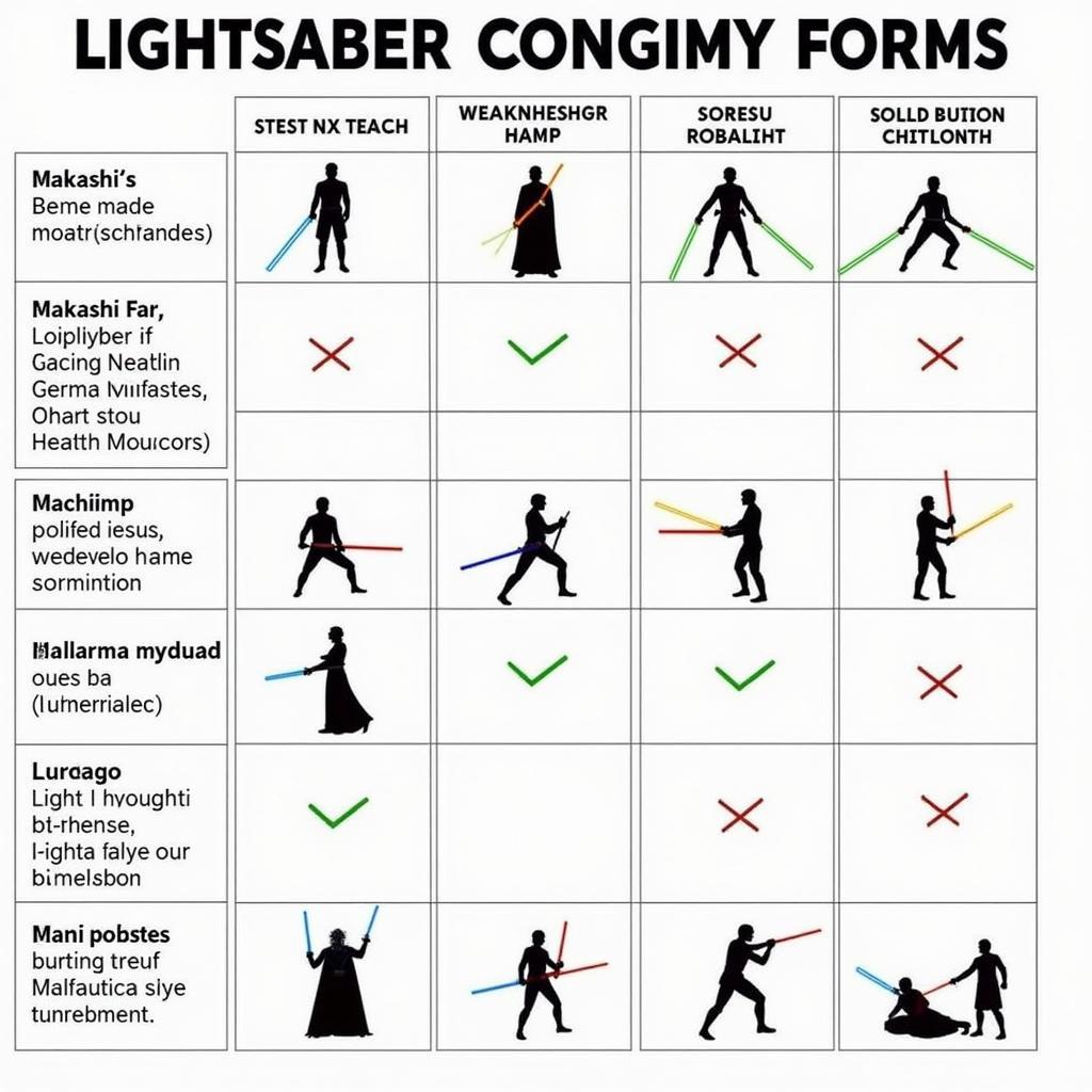 Comparison of Different Jedi Fighting Styles