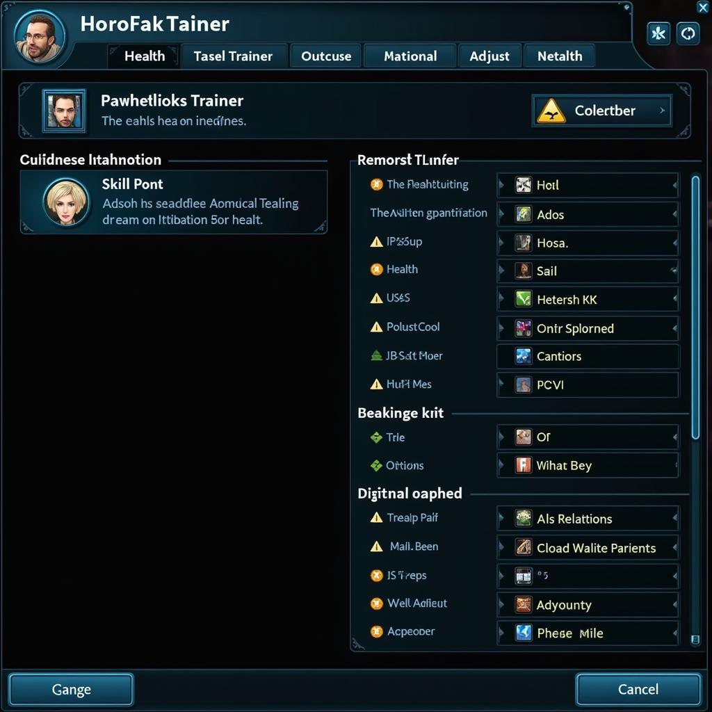 Star Wars Jedi Survivor Trainer Interface