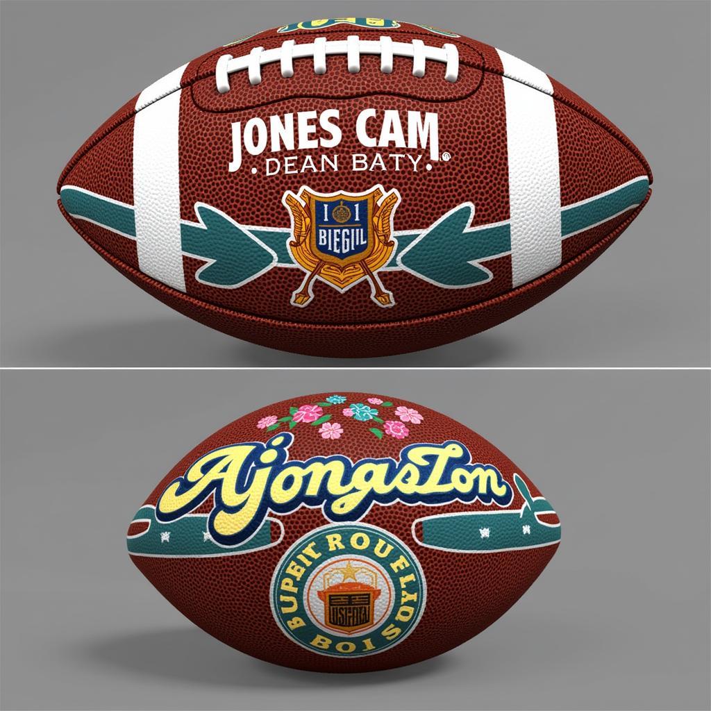 Custom Football Design by Jones Cam Designs