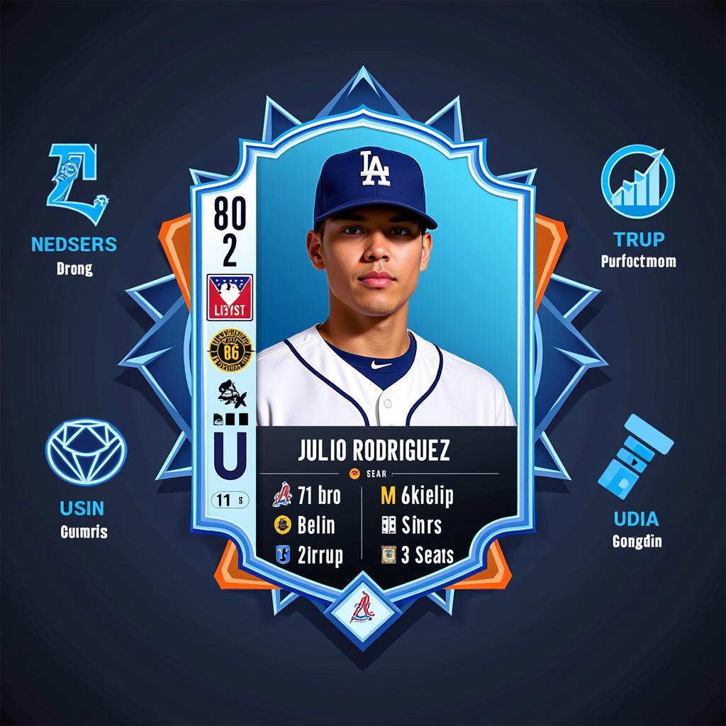 Julio Rodriguez's Diamond Dynasty Card