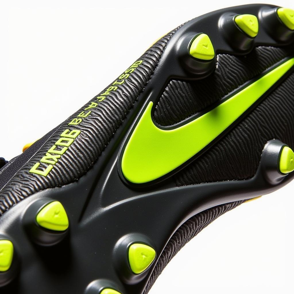 Close-up view of KDB cleats