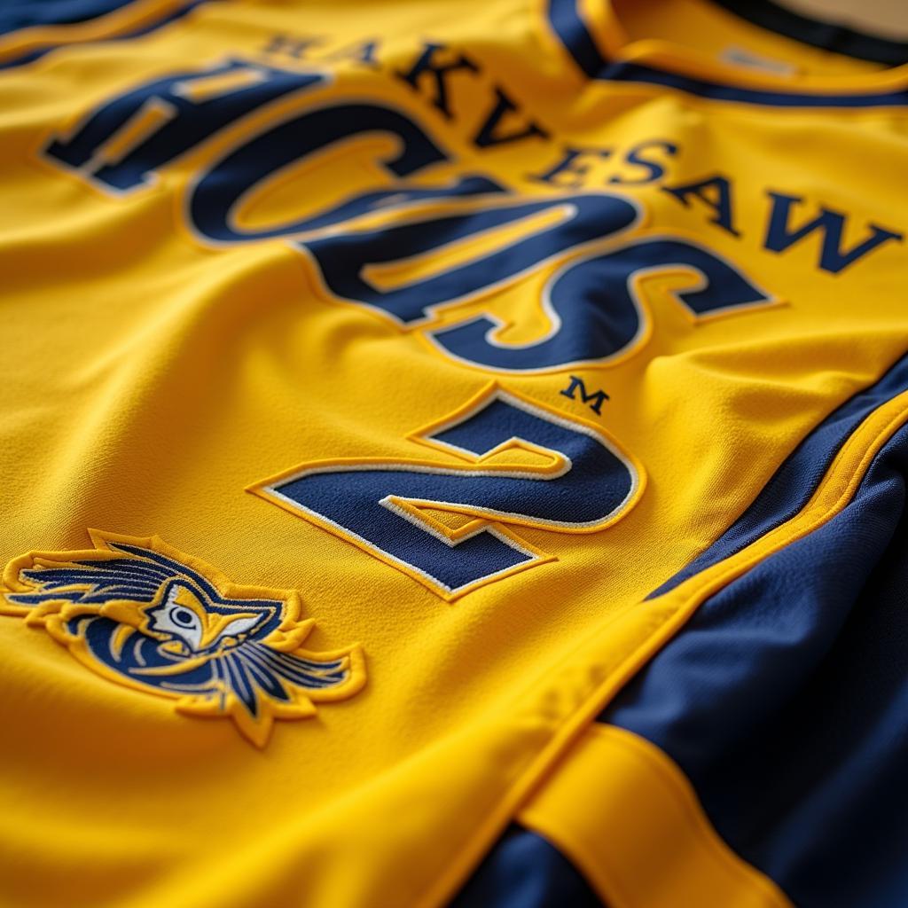 Details of Kennesaw State Basketball Uniforms