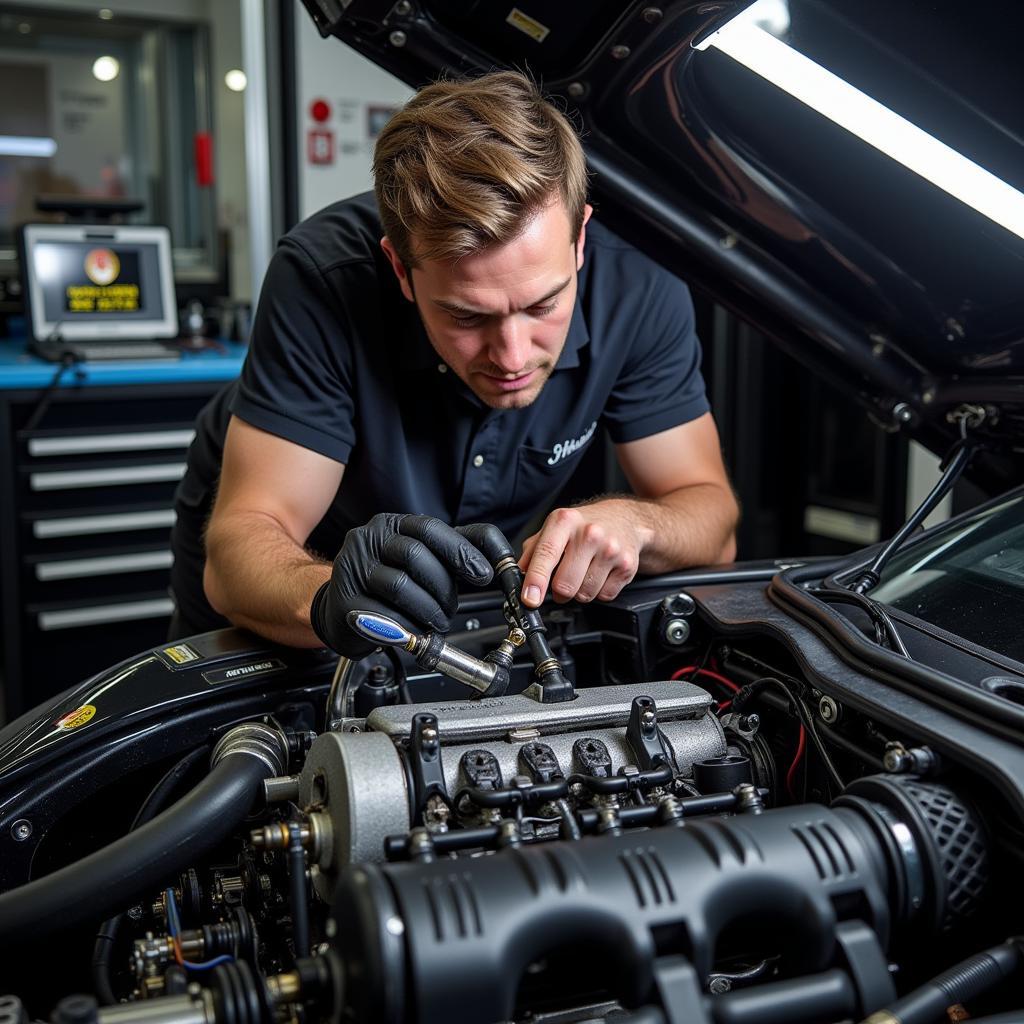 Koenigsegg Technician at Work