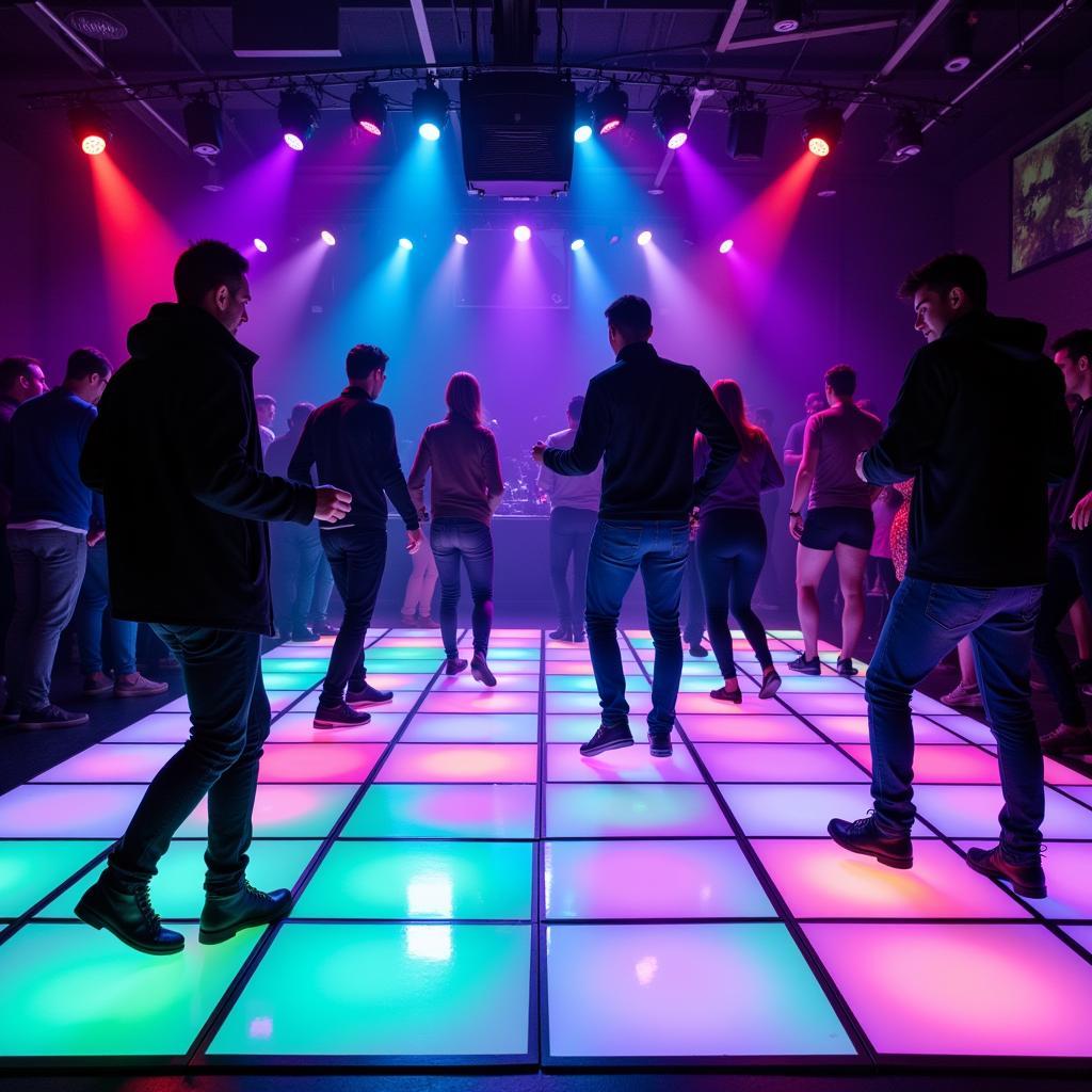 Nightclub with a Light-Up Dance Floor