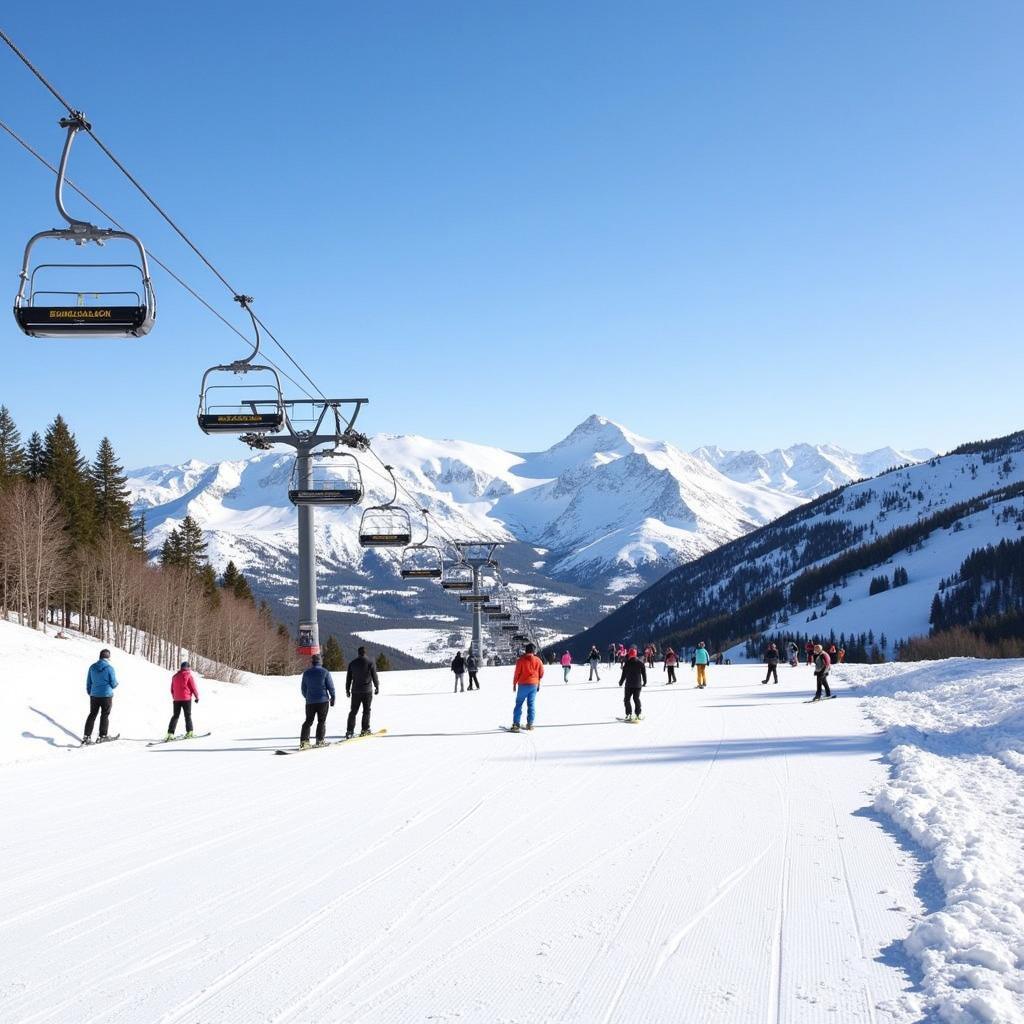 Little Switzerland Ski Lifts in Winter