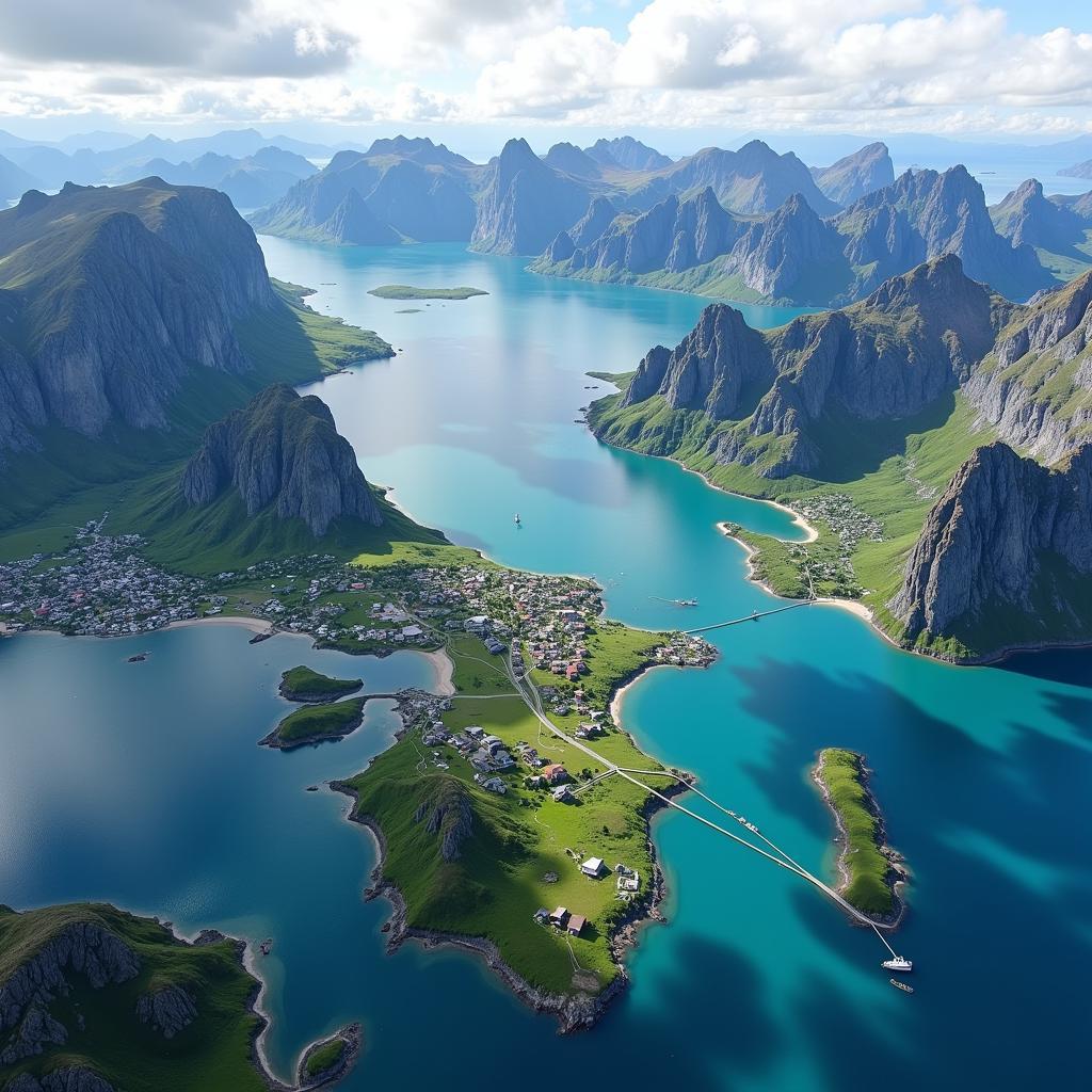 Lofoten Islands Map Overview