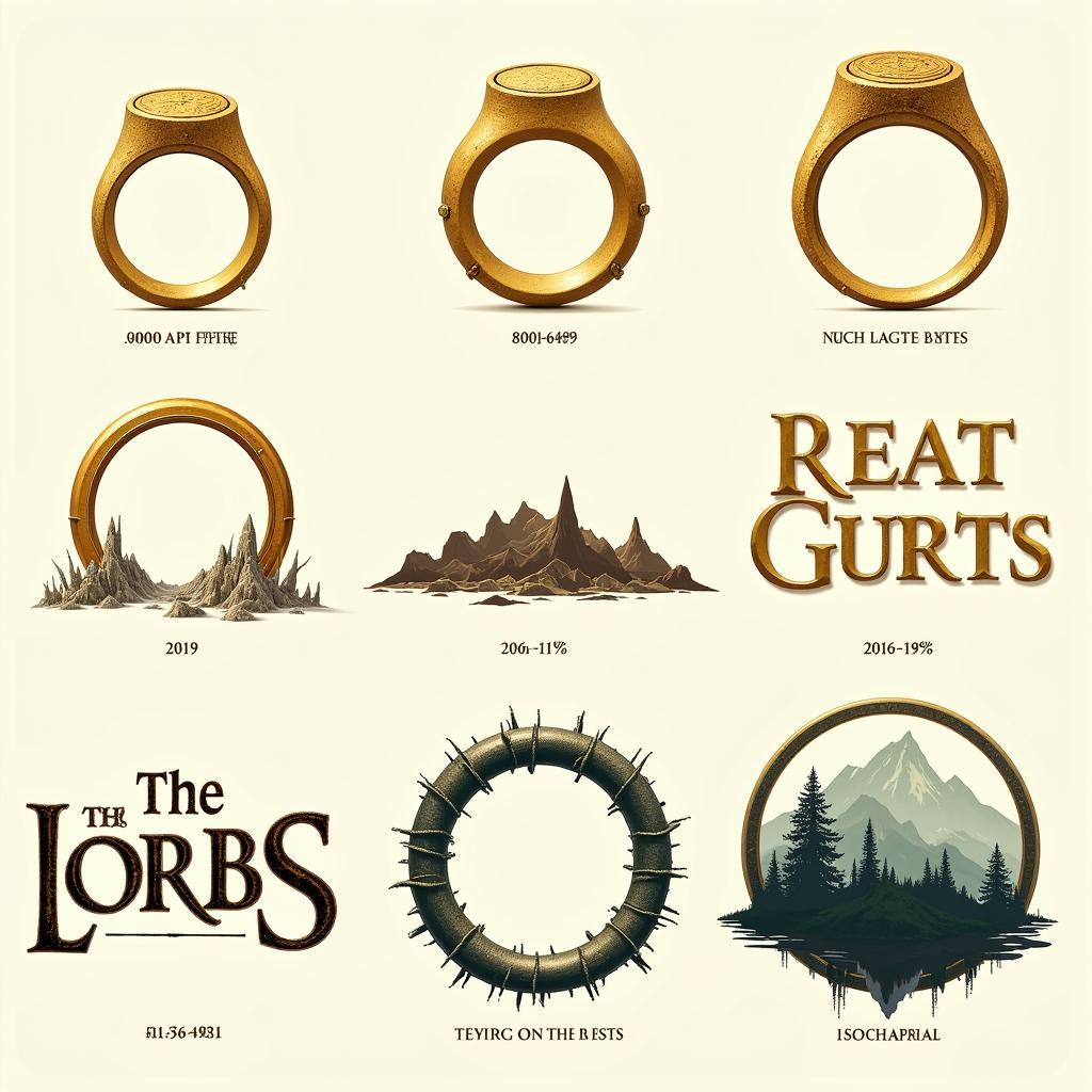 Evolution of the LOTR Logo