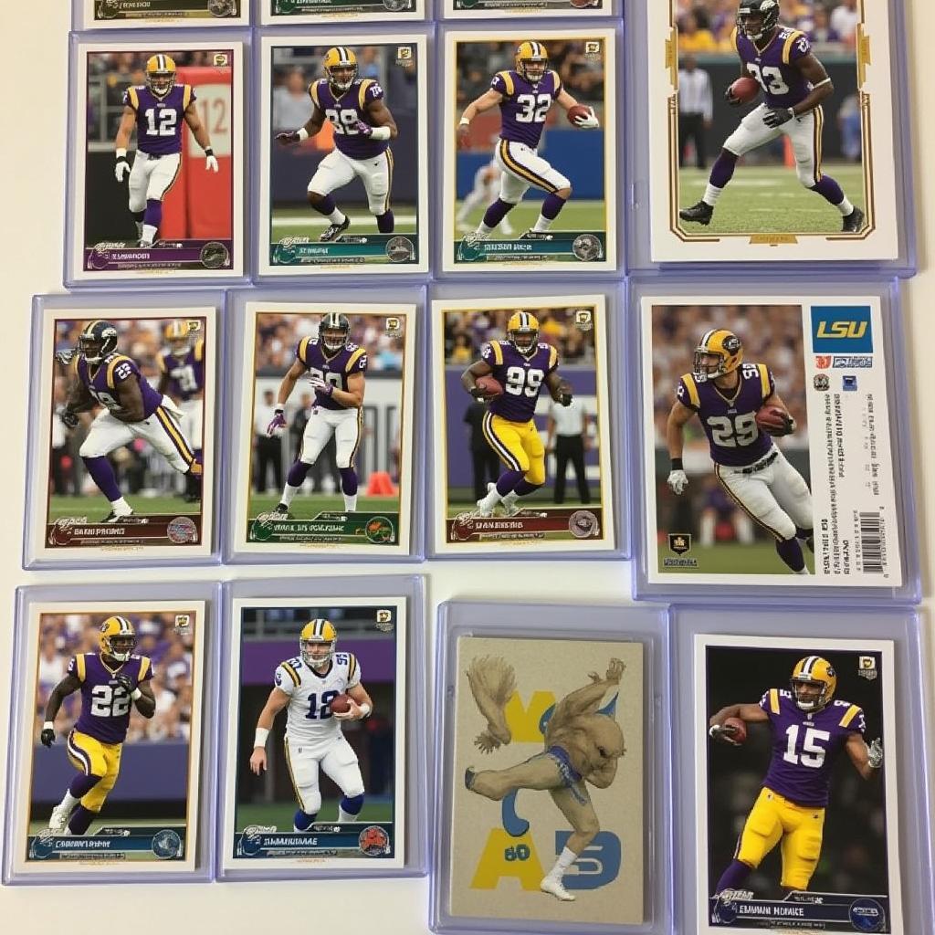 LSU Football Cards Key Players