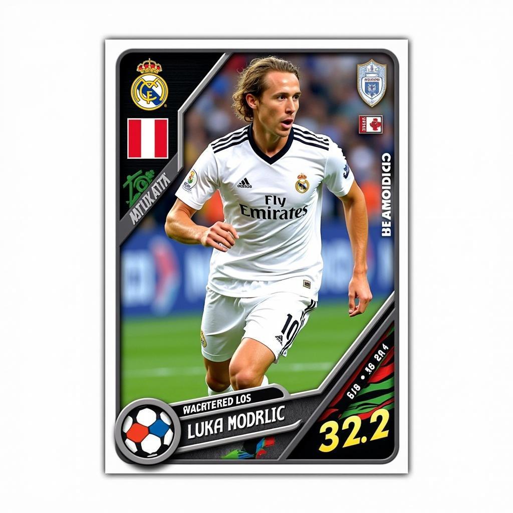 Luka Modric Base Card from Topps Match Attax