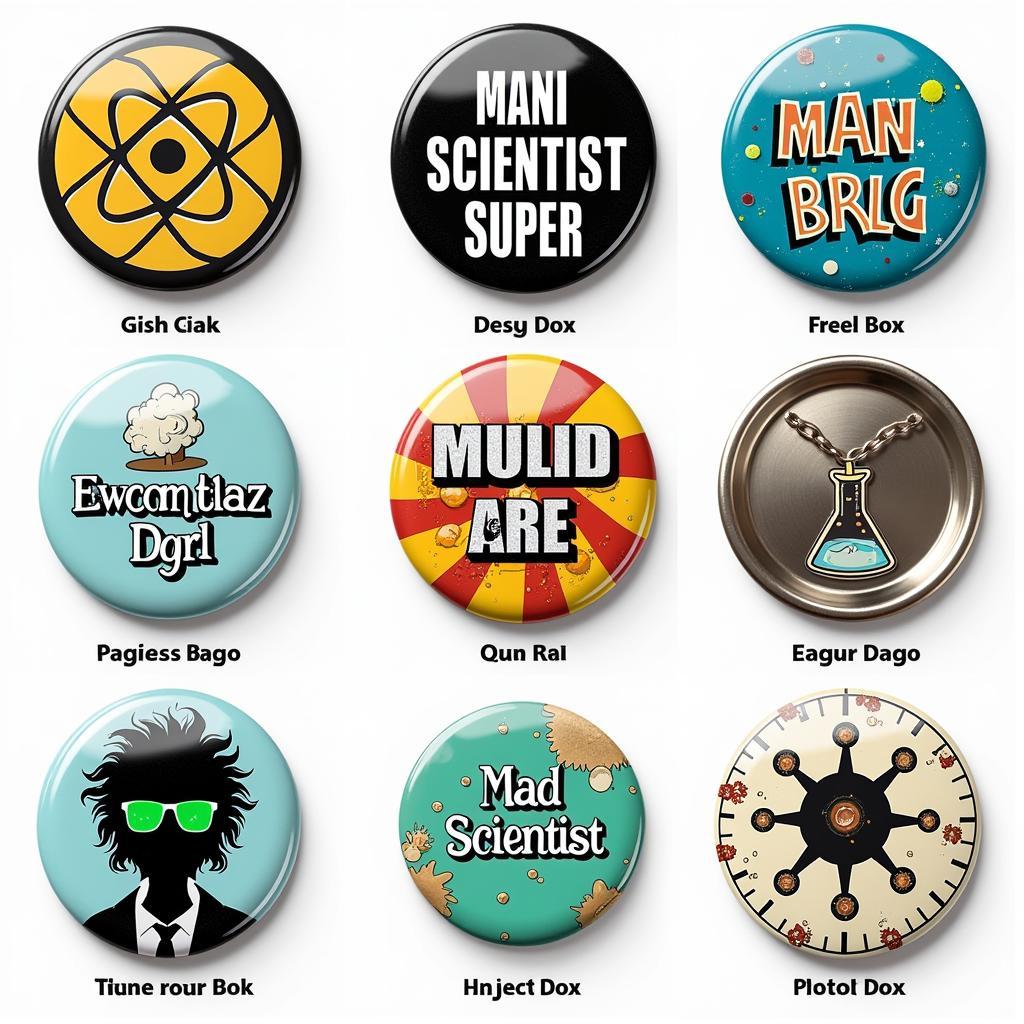 Mad Scientist Name Badge Design Ideas