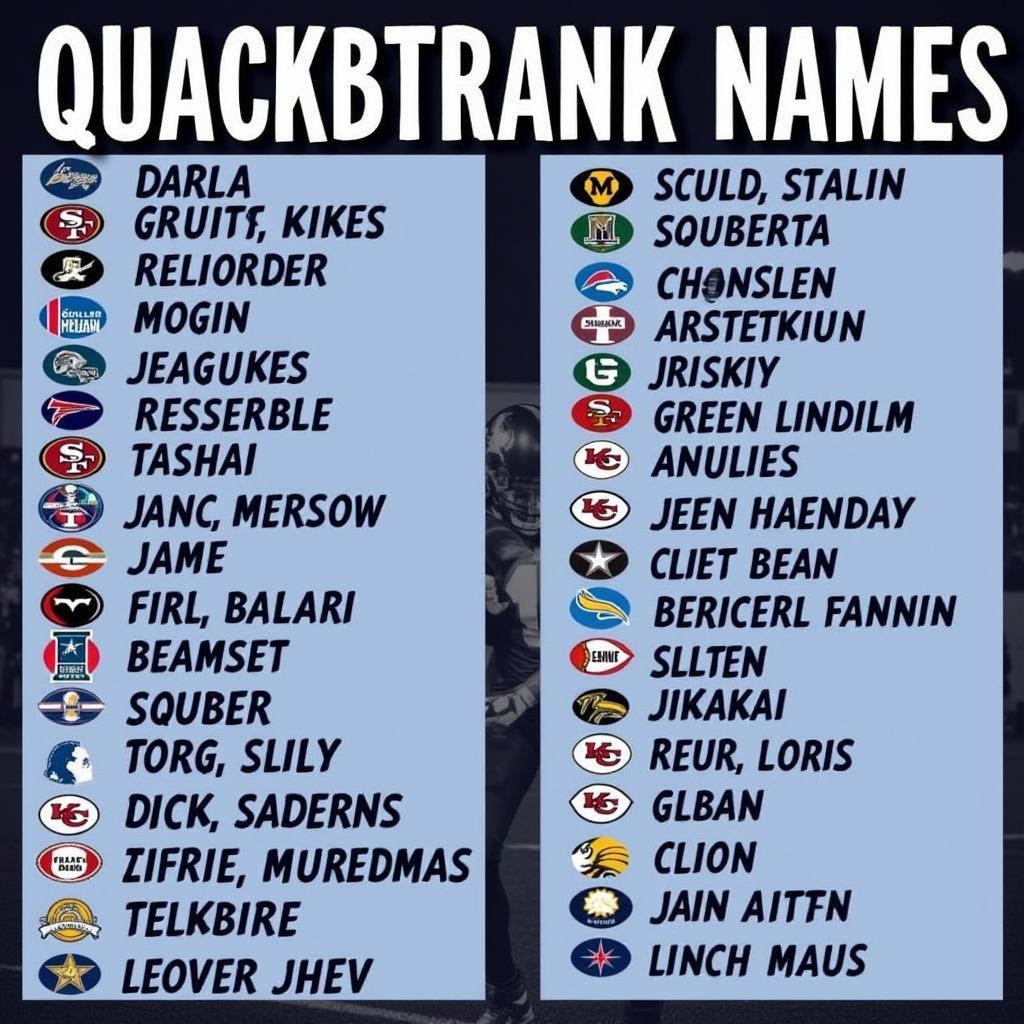 Madden QB Name Generator Realistic Names