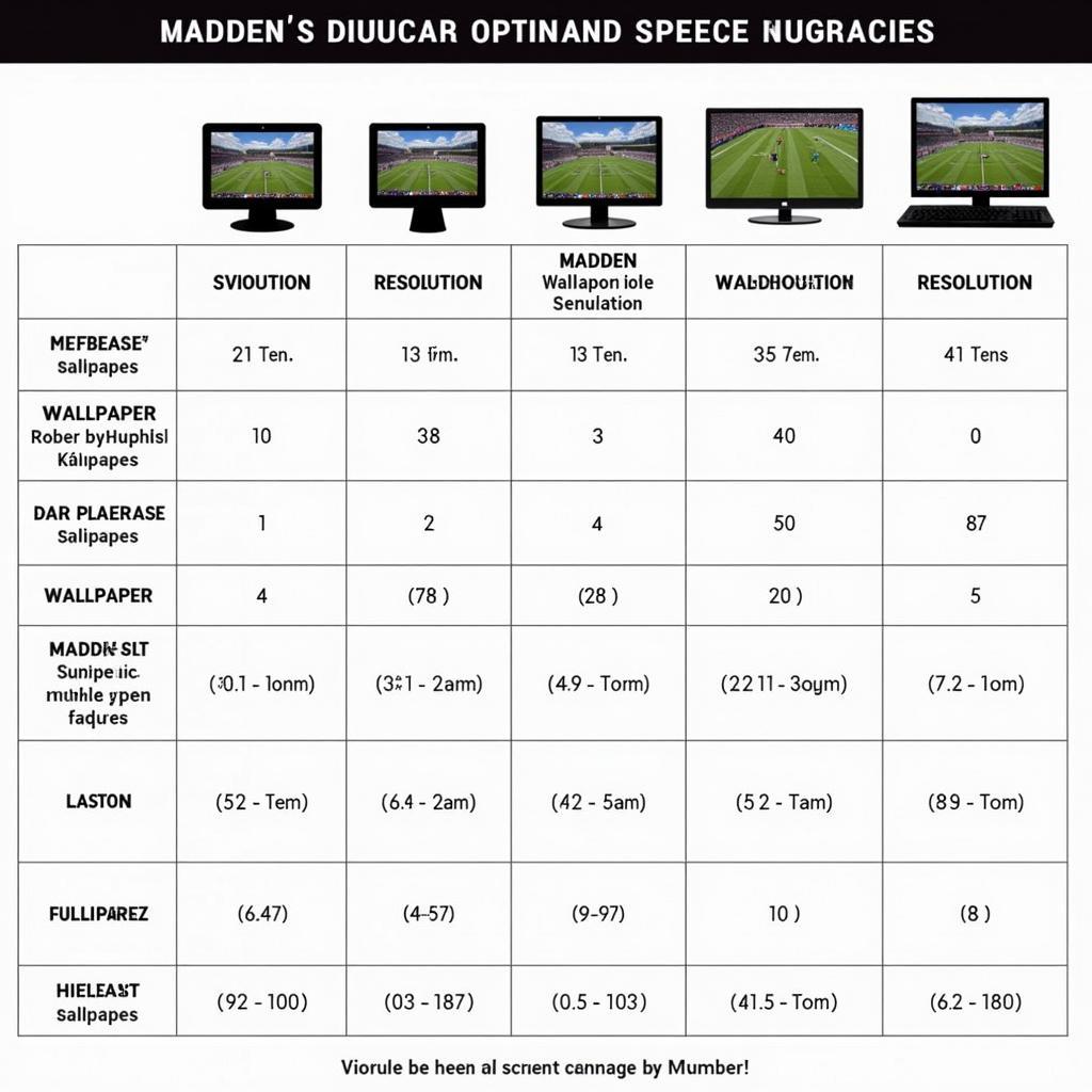 Madden wallpaper resolution options for different screen sizes