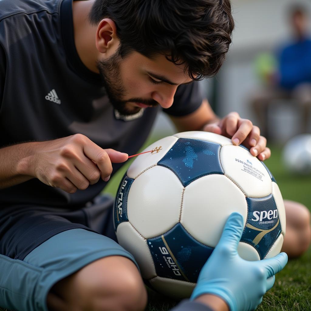 Stitching Football Panels