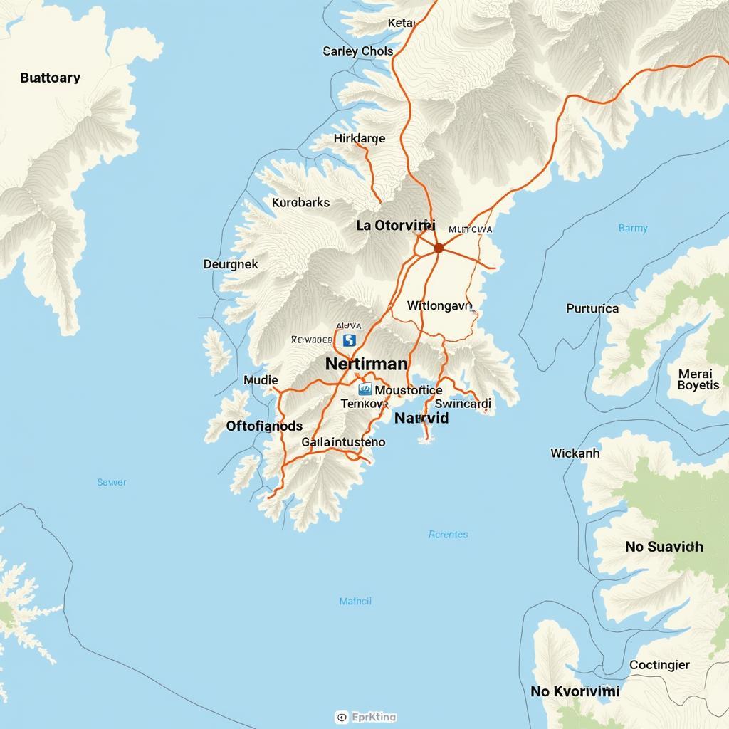 Map of Narvik Norway Overview