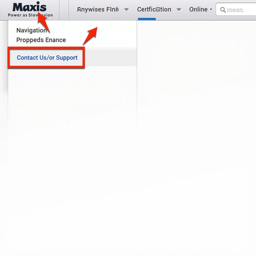 Navigating the Maxis Website