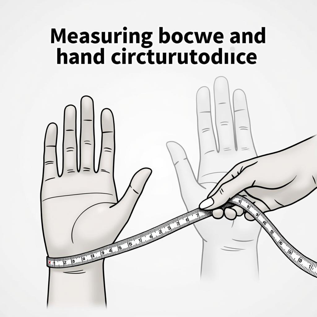 Measuring Hand for Football Glove Size