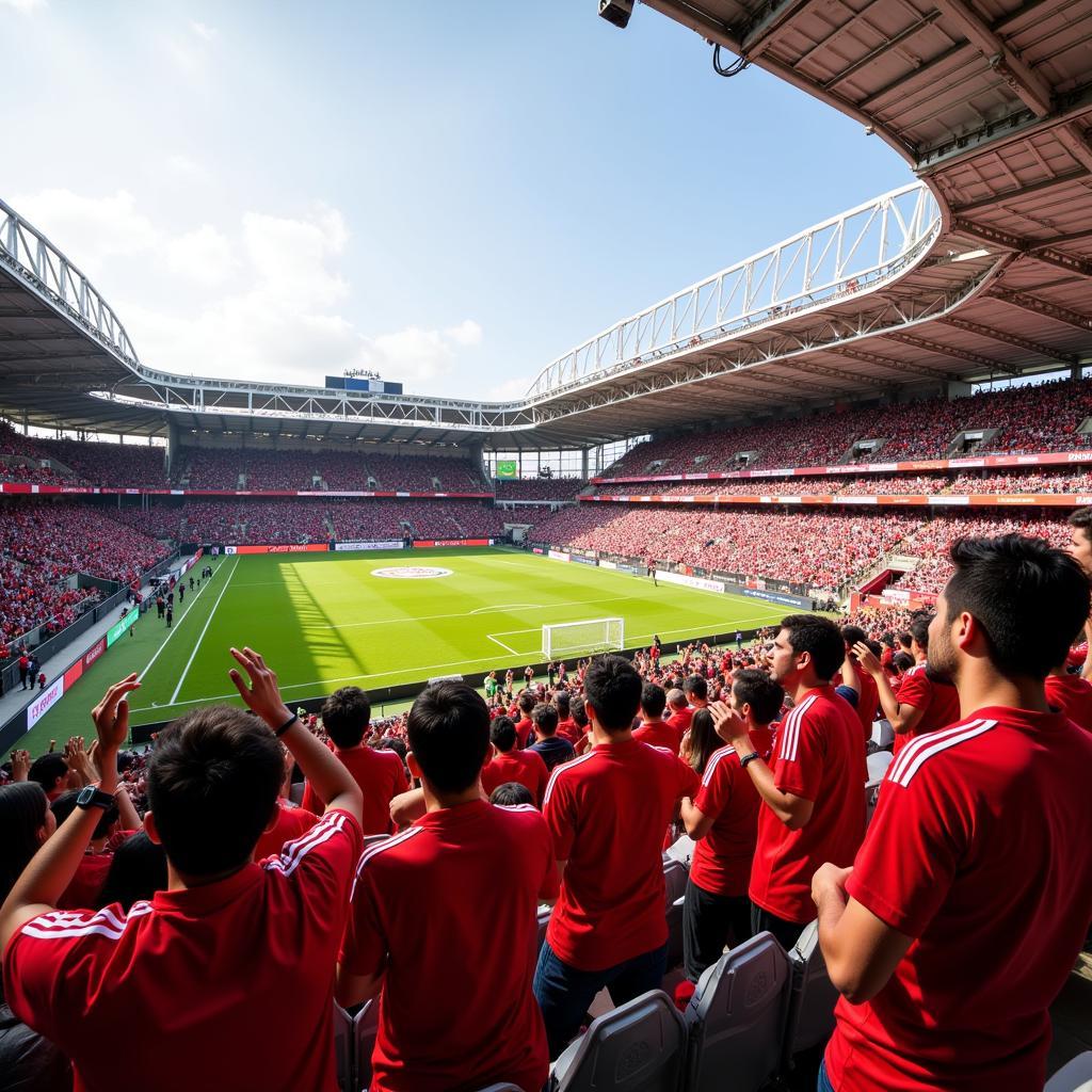 Mexico Diablos Fans at the Stadium