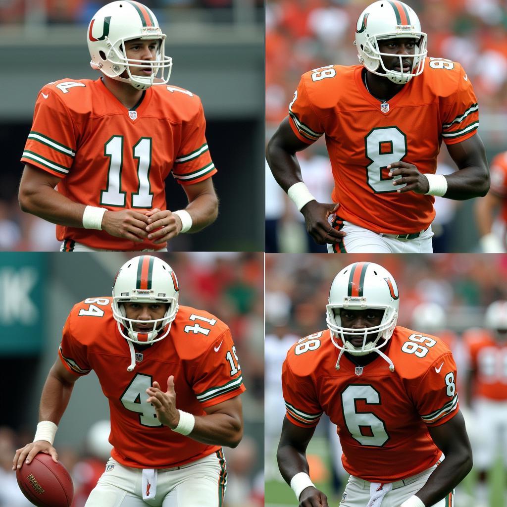 Miami Hurricanes Legends in Action