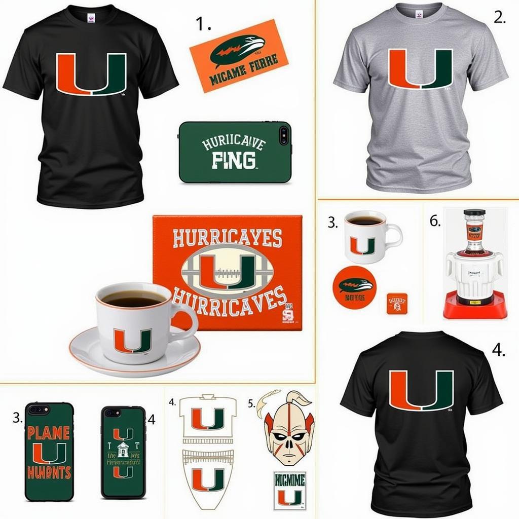 Miami Hurricanes PNGs on Merchandise