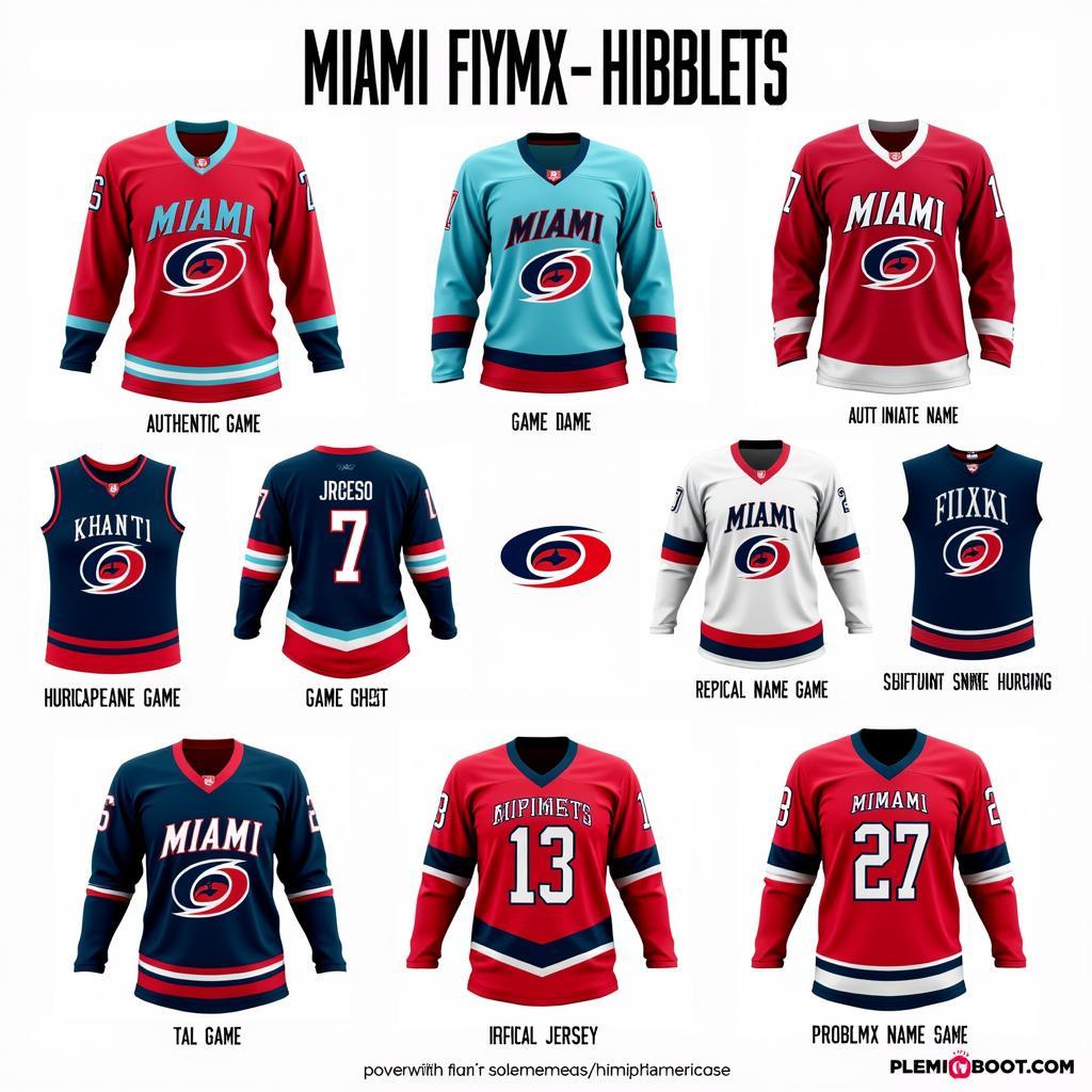 Different Miami Nights Hurricane Jersey Styles