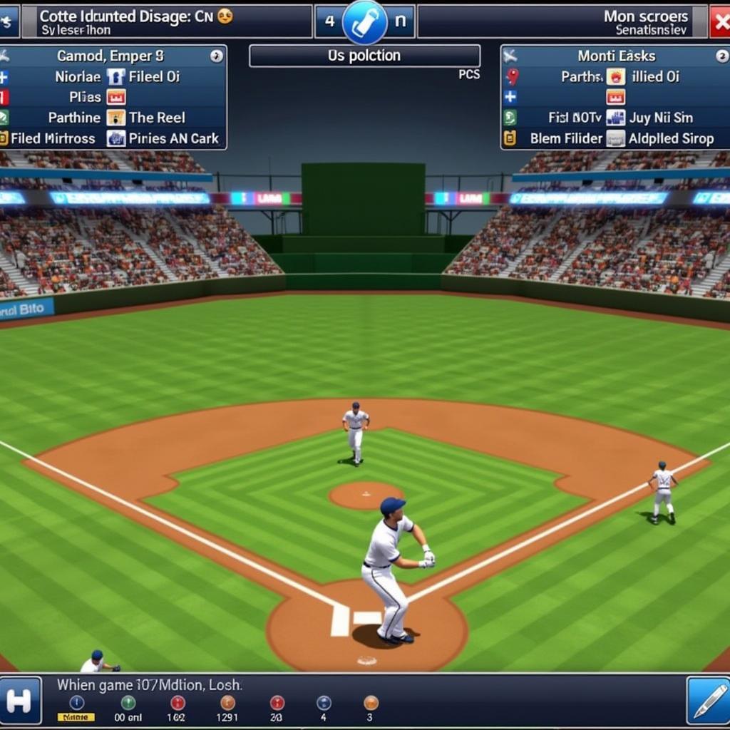 Microleague Baseball 2 Gameplay Screenshot