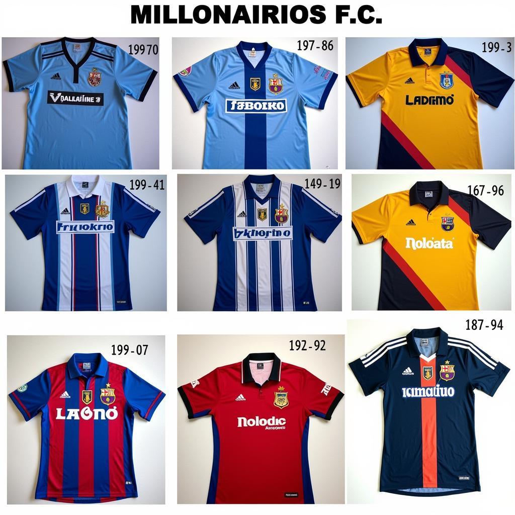 Millonarios F.C. Jersey Through the Years