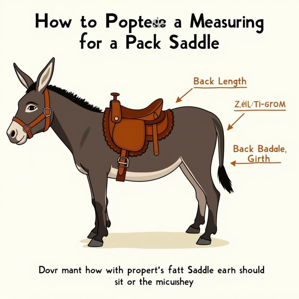 Miniature Donkey Pack Saddle Sizing Guide