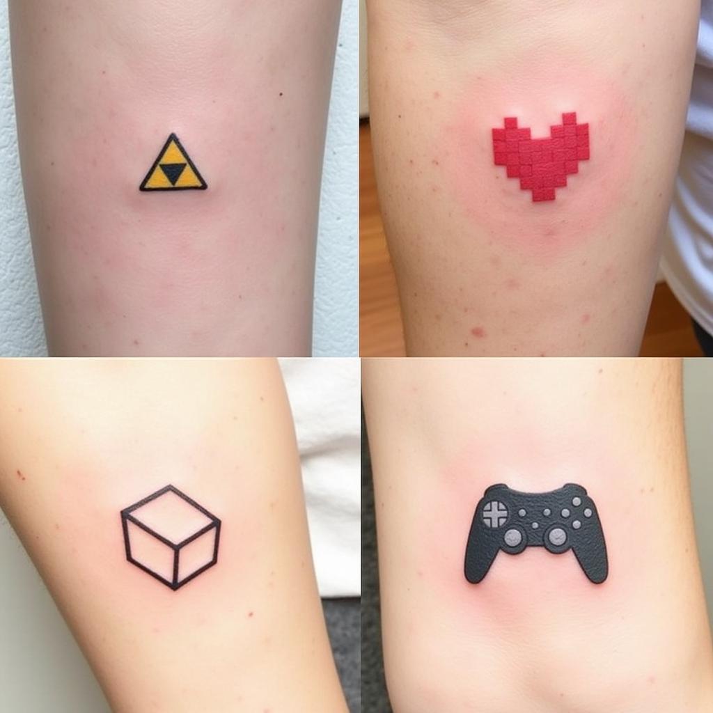 Minimalist Video Game Tattoo Ideas