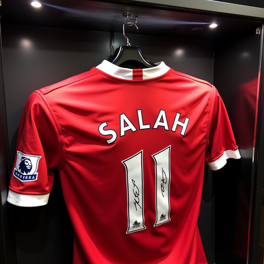 Displaying Your Mo Salah Signed Jersey