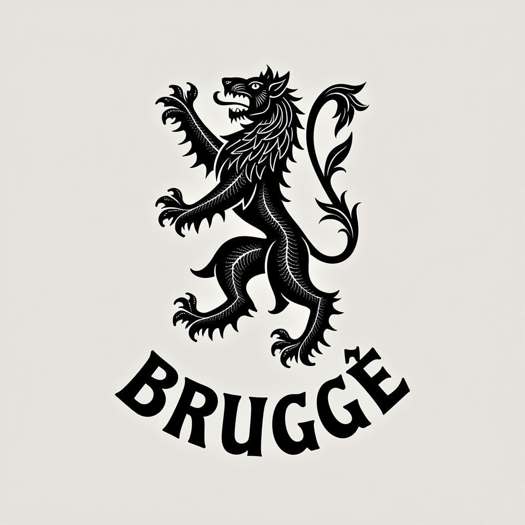 Modern Club Brugge Logo - Refined Design with Lion and Shield