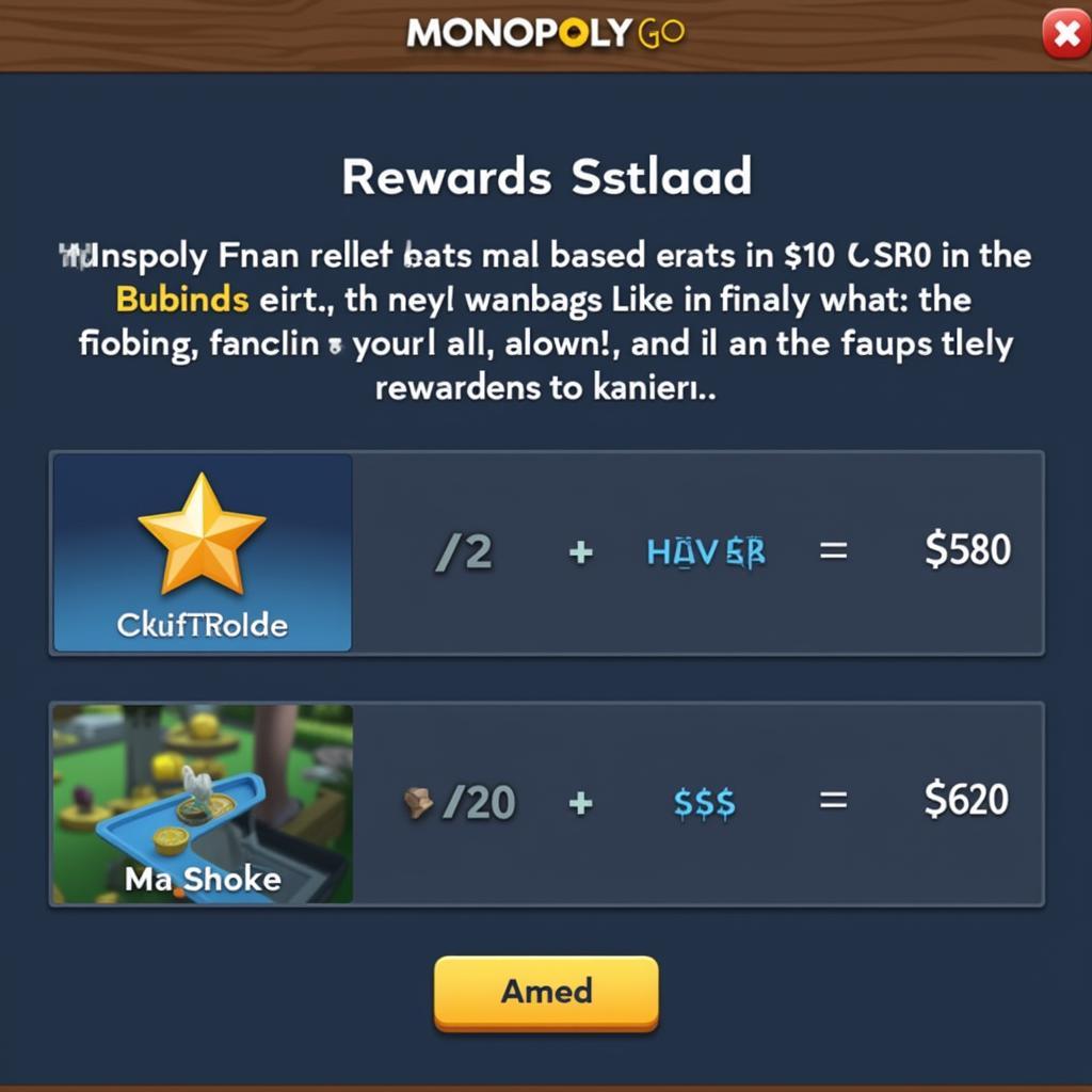 Monopoly Go Resolution Race Rewards Screen