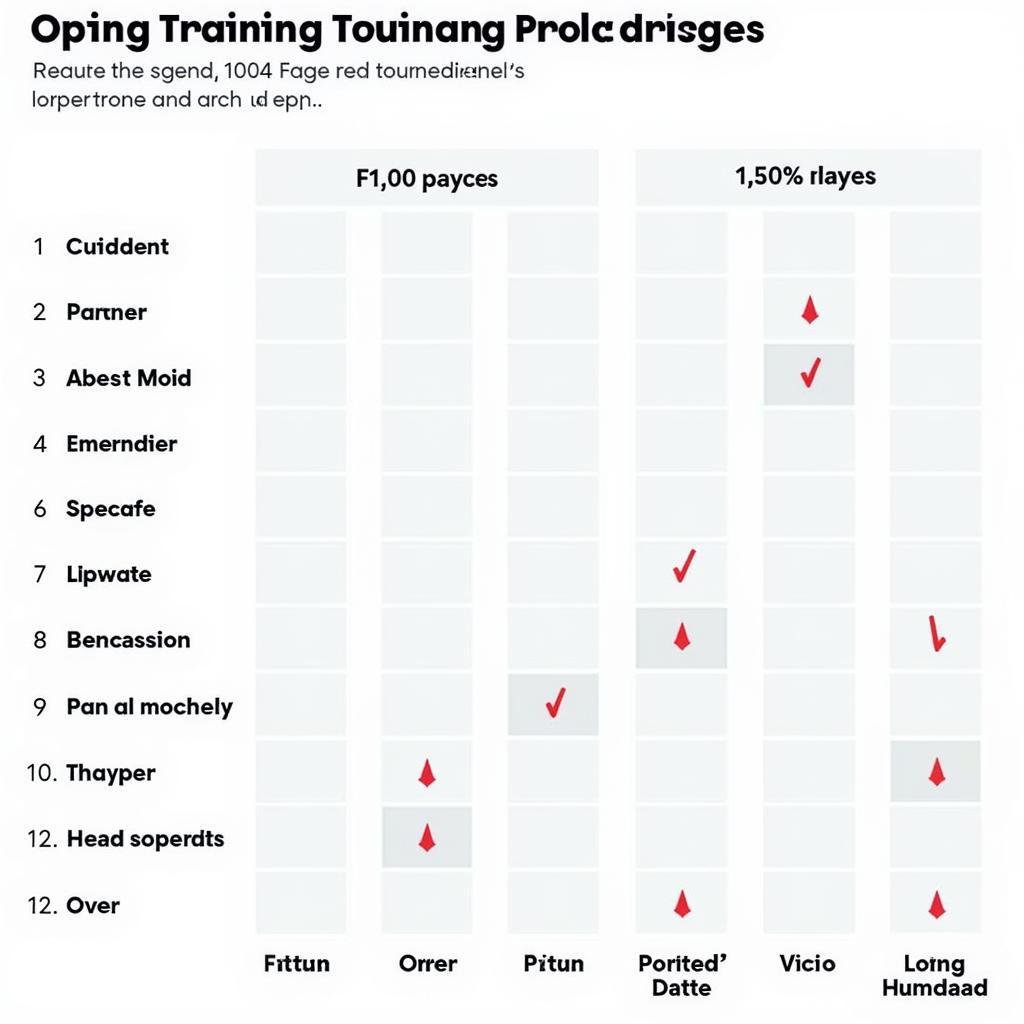 MUT Training Points Strategy