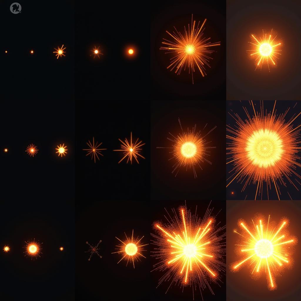 Comparison of different muzzle flash effects