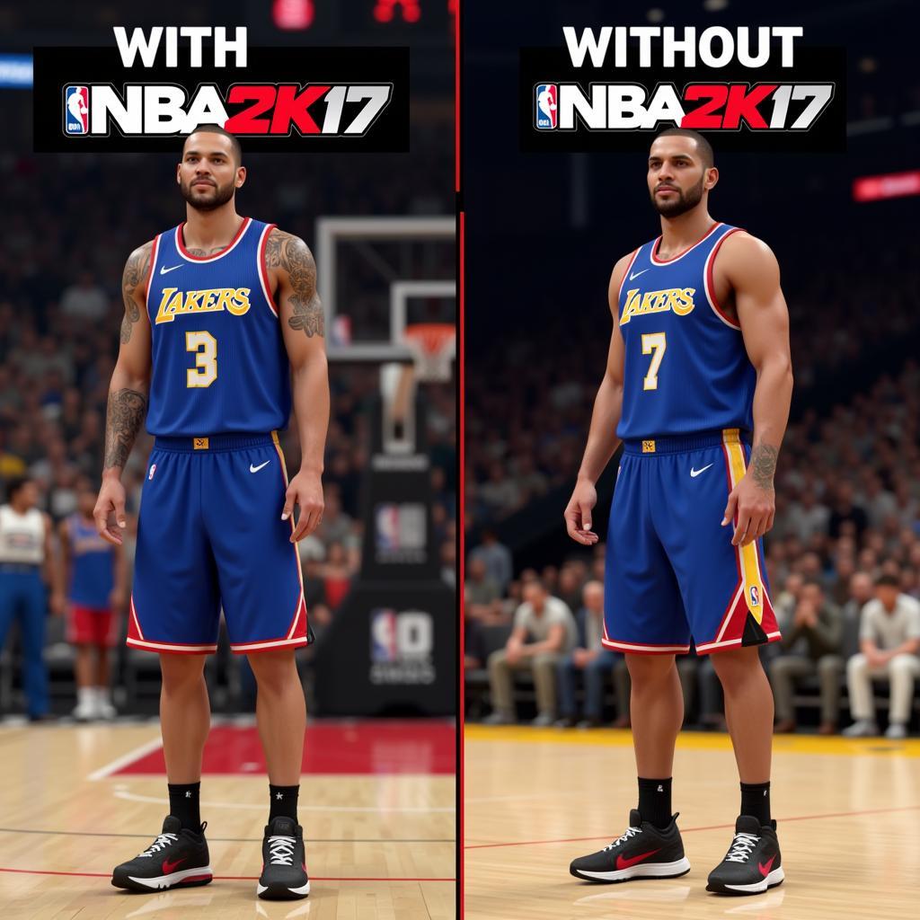 NBA 2K17 Graphics Mod Comparison