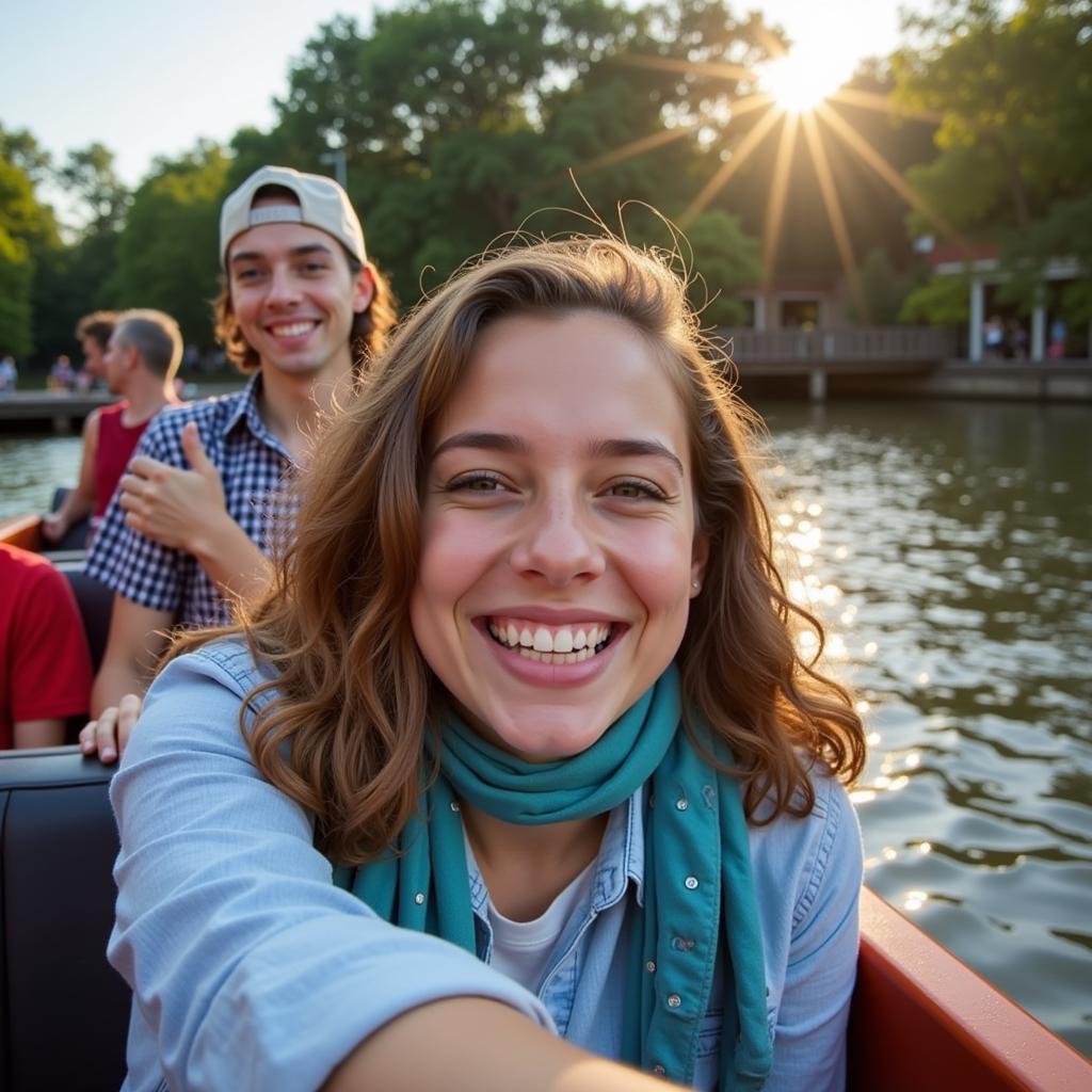 Tourist enjoying the attractions included with the New Orleans Flex Pass