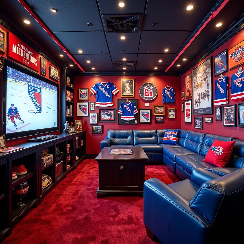 New York Rangers Fan Cave: The Ultimate Blueshirts Sanctuary