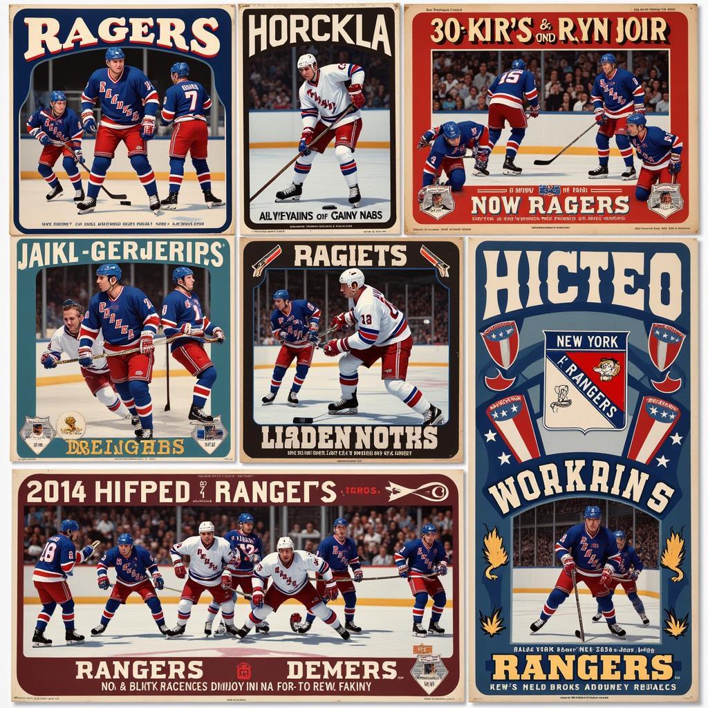 Vintage New York Rangers Posters: A Look Back at Blueshirts History