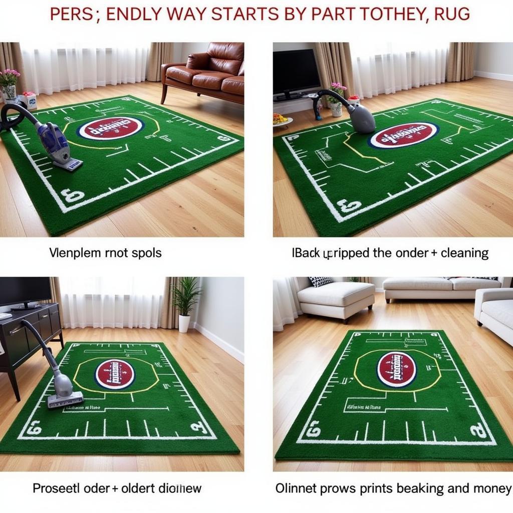 NFL Football Rug Care and Maintenance