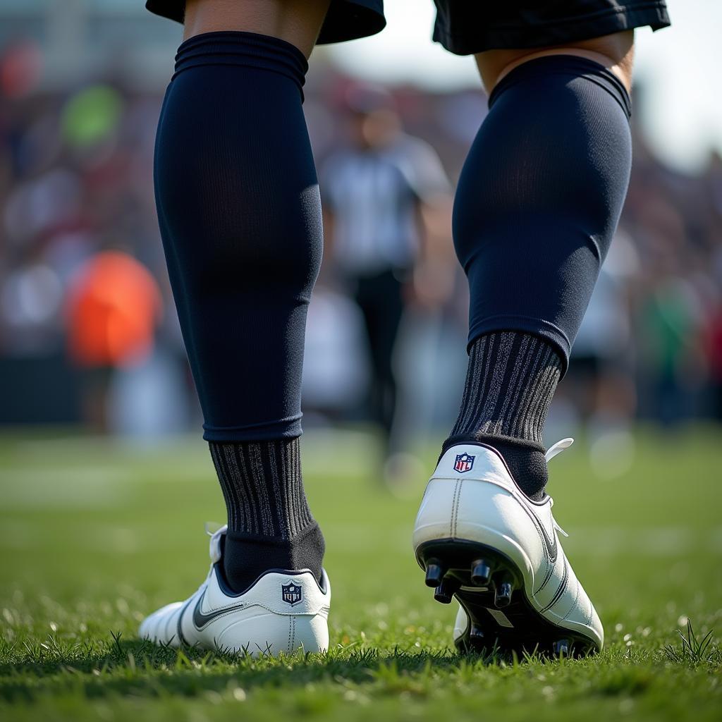 NFL Player Wearing Protective Football Socks