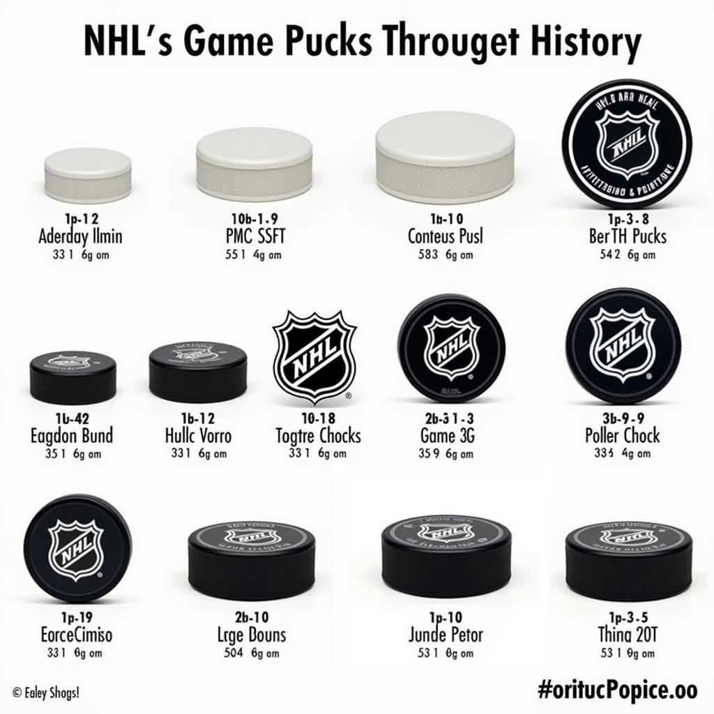 Evolution of NHL Game Pucks