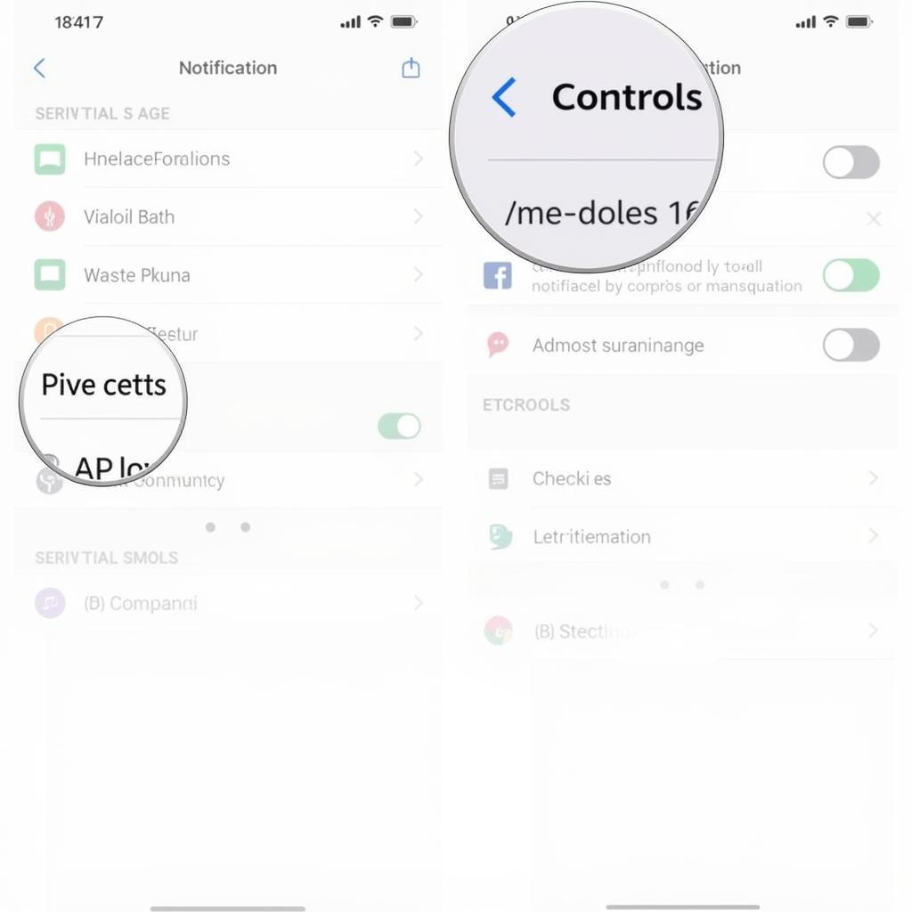 Navigating Notification Settings Menu