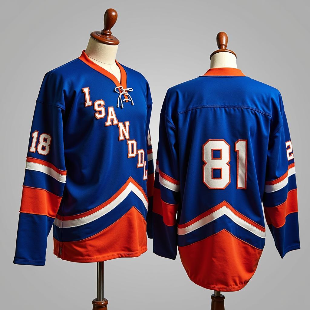 New York Islanders Wave Jersey Vintage Style