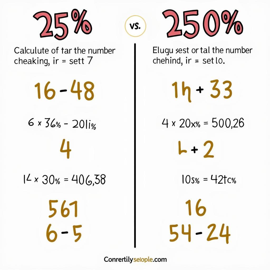 Percentage Calculation Comparison