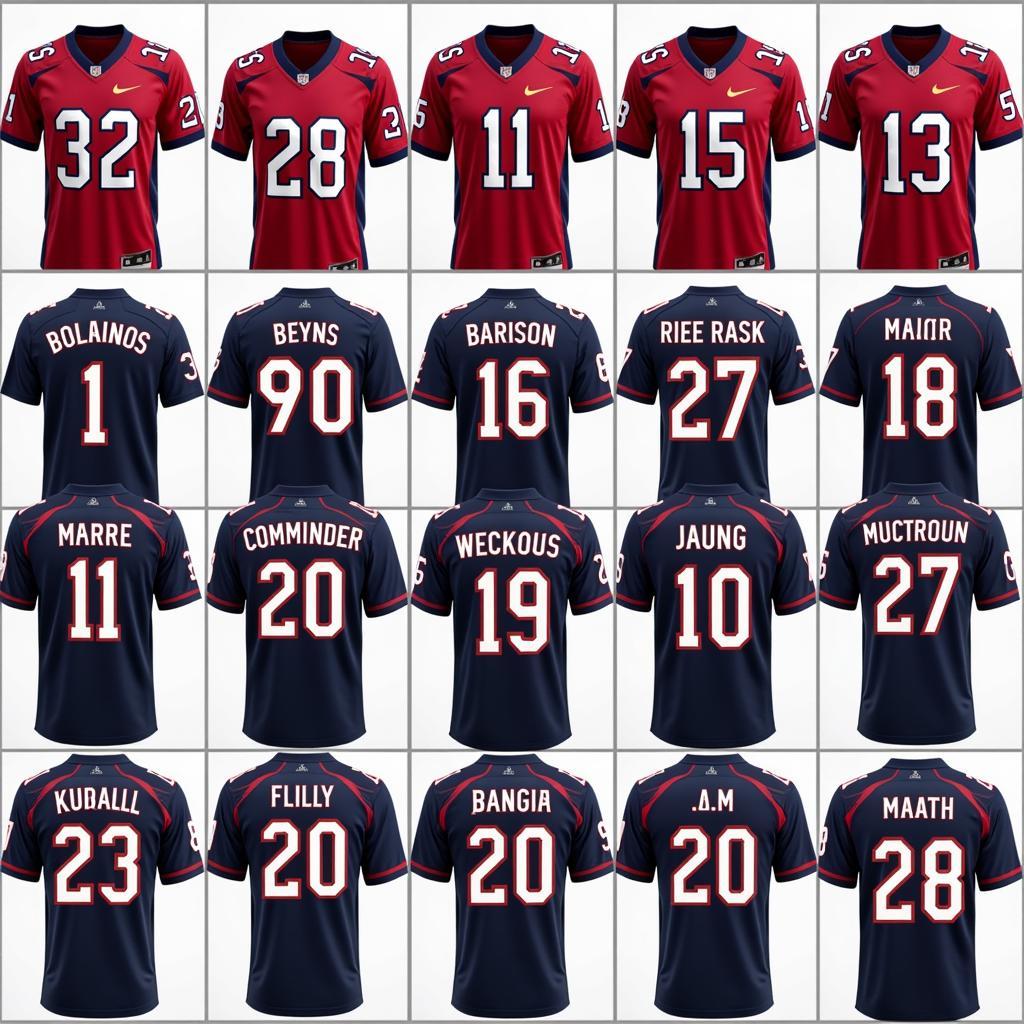 Personalized Washington Commanders Jersey Examples