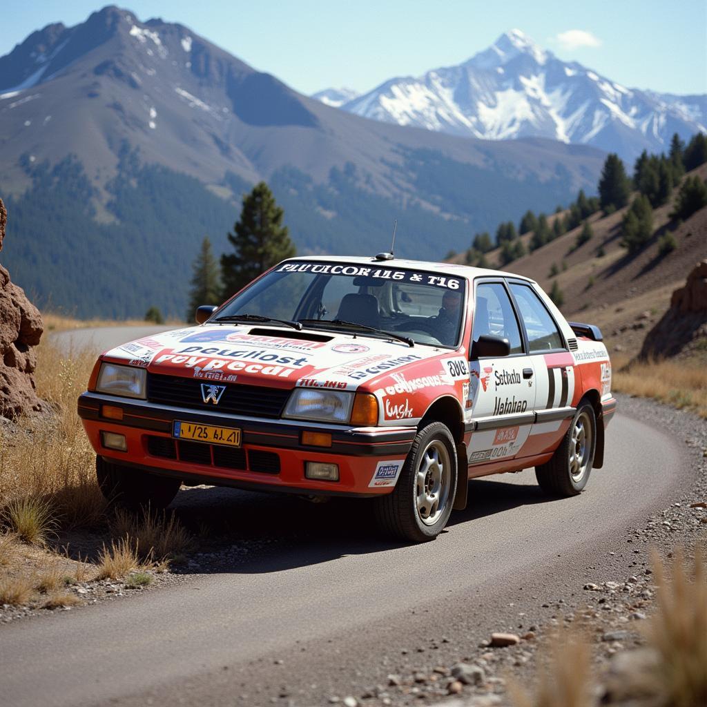 Peugeot 405 T16 Conquering Pikes Peak