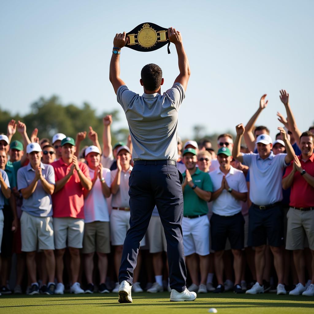 PGA Tour Belt Winner Celebrating