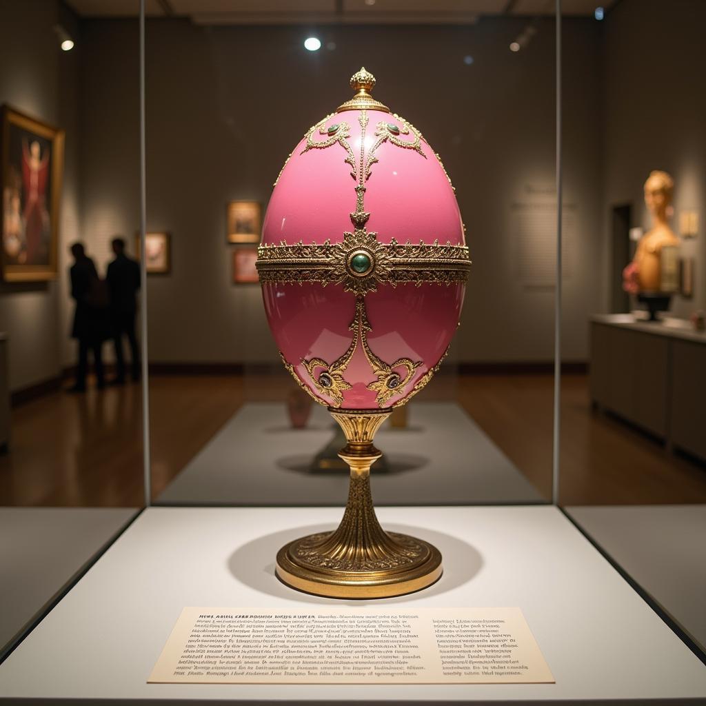 Pink Fabergé Egg in Museum Collection